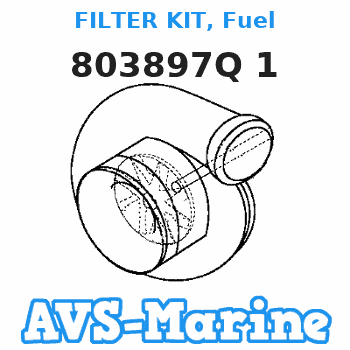 803897Q 1 FILTER KIT, Fuel Mercruiser