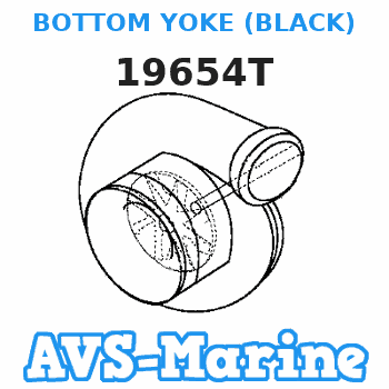 19654T BOTTOM YOKE (BLACK) Mercury