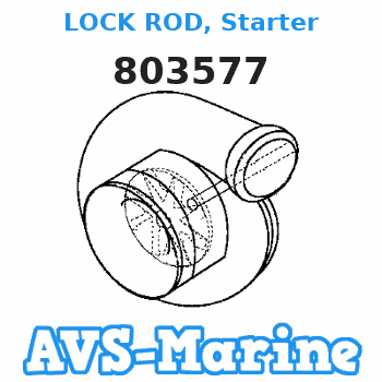803577 LOCK ROD, Starter Mercury