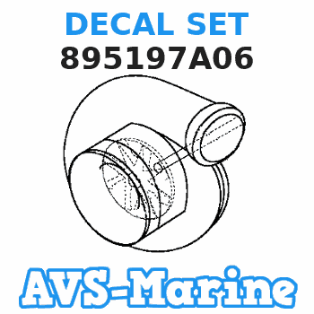 895197A06 DECAL SET Mercury