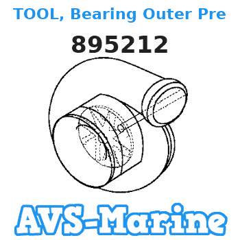 895212 TOOL, Bearing Outer Press Rod Mercury