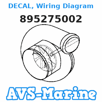 895275002 DECAL, Wiring Diagram Mercury