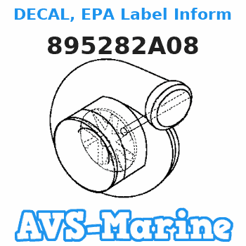 895282A08 DECAL, EPA Label Information Mercury