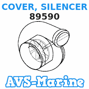 89590 COVER, SILENCER Mercury
