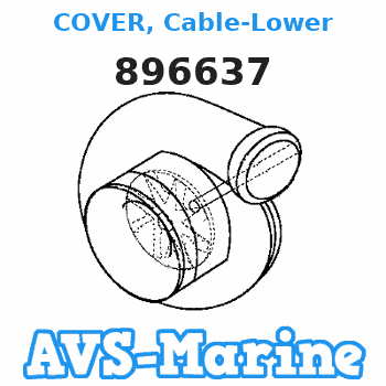 896637 COVER, Cable-Lower Mercury