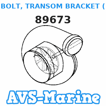 89673 BOLT, TRANSOM BRACKET (5") Mercury