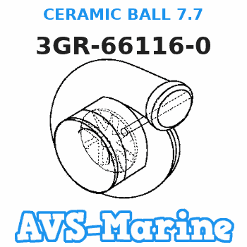 3GR-66116-0 CERAMIC BALL 7.7 Nissan
