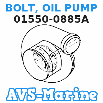 01550-0885A BOLT, OIL PUMP Suzuki