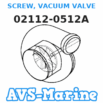 02112-0512A SCREW, VACUUM VALVE Suzuki
