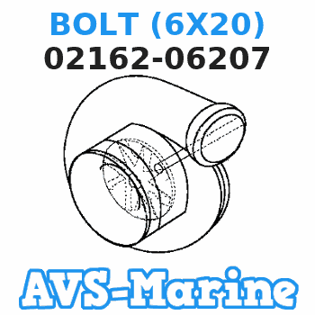 02162-06207 BOLT (6X20) Suzuki