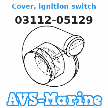 03112-05129 Cover, ignition switch Suzuki