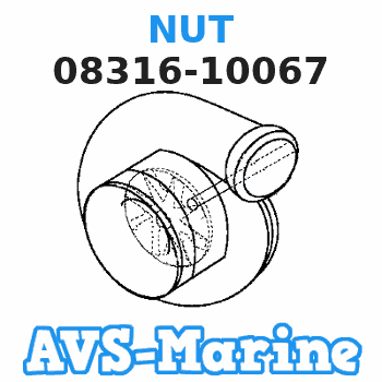 08316-10067 NUT Suzuki