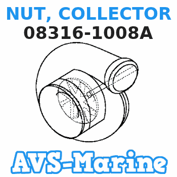 08316-1008A NUT, COLLECTOR Suzuki
