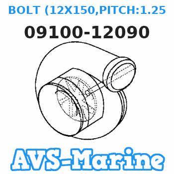 09100-12090 BOLT (12X150,PITCH:1.25) Suzuki