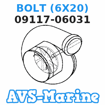 09117-06031 BOLT (6X20) Suzuki