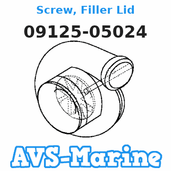 09125-05024 Screw, Filler Lid Suzuki