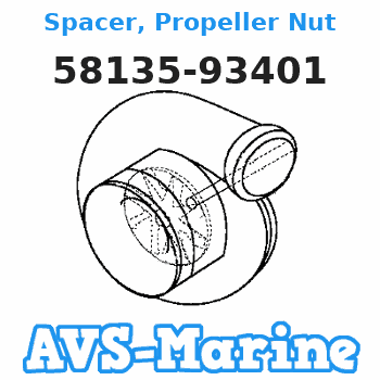 58135-93401 Spacer, Propeller Nut Suzuki