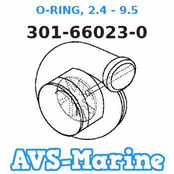 301-66023-0 O-RING, 2.4 - 9.5 Tohatsu