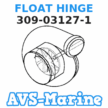 309-03127-1 FLOAT HINGE Tohatsu