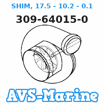 309-64015-0 SHIM, 17.5 - 10.2 - 0.1 Tohatsu
