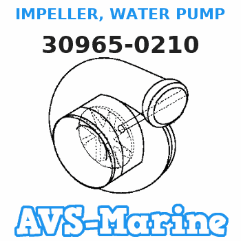30965-0210 IMPELLER, WATER PUMP Tohatsu