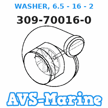 309-70016-0 WASHER, 6.5 - 16 - 2 Tohatsu