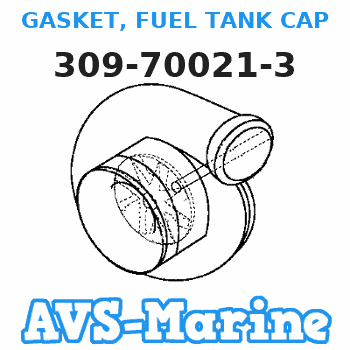 309-70021-3 GASKET, FUEL TANK CAP Tohatsu