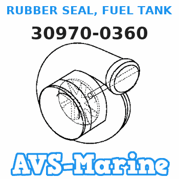 30970-0360 RUBBER SEAL, FUEL TANK Tohatsu