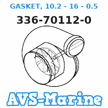 336-70112-0 GASKET, 10.2 - 16 - 0.5 Tohatsu