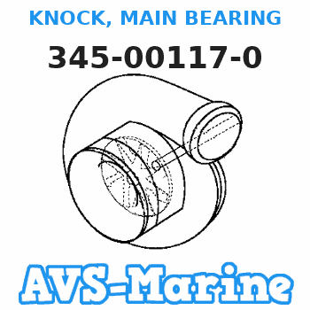 345-00117-0 KNOCK, MAIN BEARING Tohatsu
