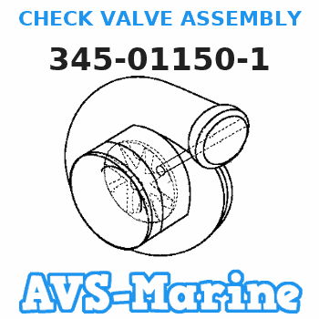 345-01150-1 CHECK VALVE ASSEMBLY Tohatsu