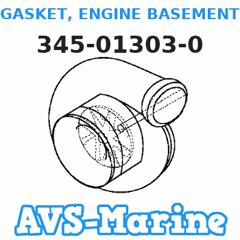 345-01303-0 GASKET, ENGINE BASEMENT Tohatsu