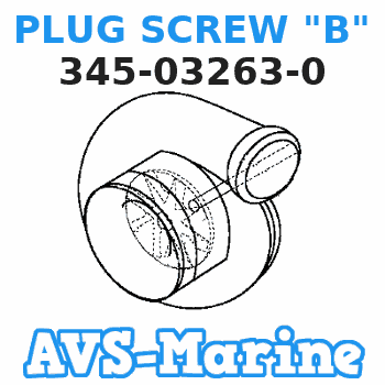 345-03263-0 PLUG SCREW "B" Tohatsu