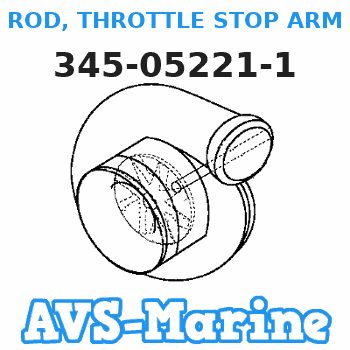 345-05221-1 ROD, THROTTLE STOP ARM Tohatsu