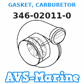346-02011-0 GASKET, CARBURETOR Tohatsu