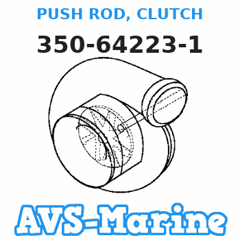 350-64223-1 PUSH ROD, CLUTCH Tohatsu
