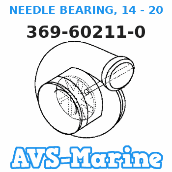 369-60211-0 NEEDLE BEARING, 14 - 20 - 12 Tohatsu
