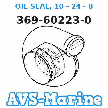 369-60223-0 OIL SEAL, 10 - 24 - 8 Tohatsu