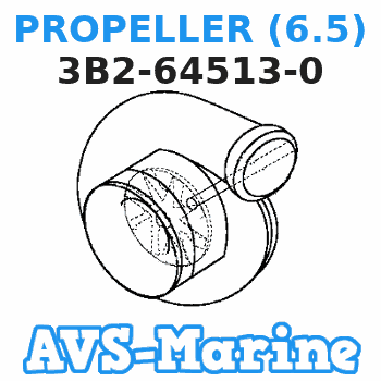 3B2-64513-0 PROPELLER (6.5) Tohatsu