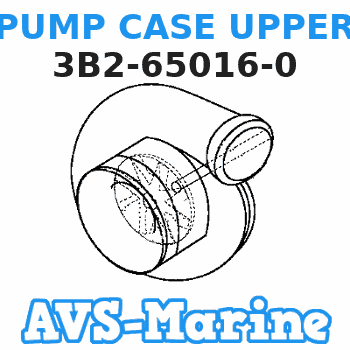 3B2-65016-0 PUMP CASE UPPER Tohatsu