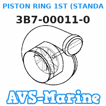 3B7-00011-0 PISTON RING 1ST (STANDARD) Tohatsu