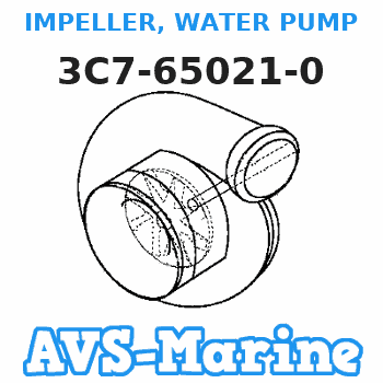3C7-65021-0 IMPELLER, WATER PUMP Tohatsu