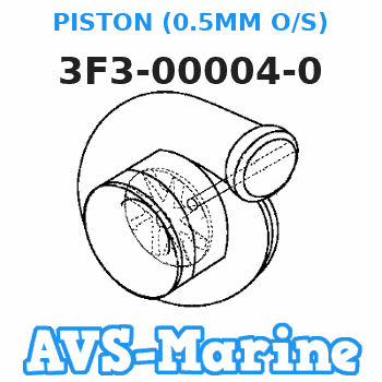 3F3-00004-0 PISTON (0.5MM O/S) Tohatsu