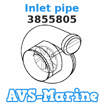 3855805 Inlet pipe Volvo Penta