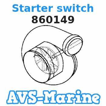 860149 Starter switch Volvo Penta