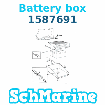 1587691 Battery box Volvo Penta 