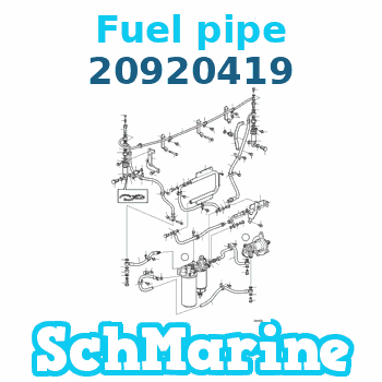 20920419 Fuel pipe Volvo Penta 