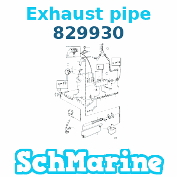 829930 Exhaust pipe Volvo Penta 
