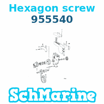 955540 Hexagon screw Volvo Penta 