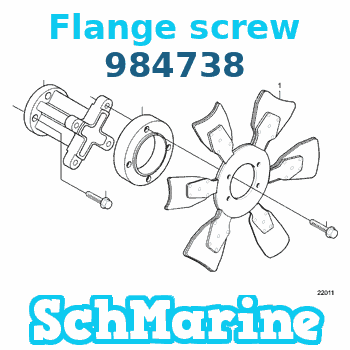 984738 Flange screw Volvo Penta 